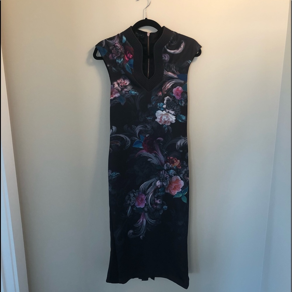 TED BAKER BODYCON MIDI PENCIL DRESS